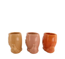Pflanzer Schnecke Keramik 18.5x10.5x14cm 3 sortiert Mixed rosa