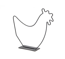Huhn 'Dutch' 37x32cm Schwarz