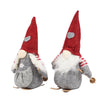 Weihnachtsfigur Wichtel auf Skiern 12x13x23cm 2er Sortiment