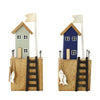 Figur Holz 6.5x4x16.5cm 2 sortiert blau