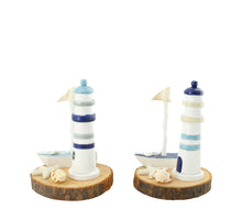 Figurine Holz 10x9.5x16.5cm 2 sortiert blau