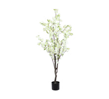 Baumpfirsichblüte künstlich 70x60x145cm Weiß