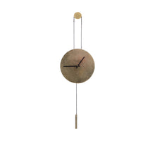 Uhr rund Aluminium 38x4x38cm Antik Messing
