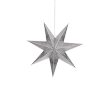 Ster hangend zilver - h16xd45cm