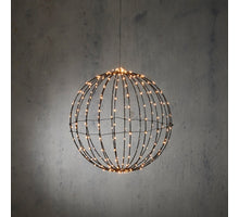 Kugel warmweiß 260LED IP44 mit Zeitschaltuhr - d40cm