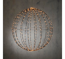 Kugel warmweiß 400LED IP44 mit Zeitschaltuhr - d60cm