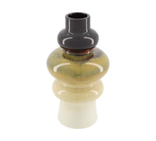 Vase ceramic 15x15x27cm Cream/Brown