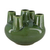 Keramikvase 21,5x21,5x17cm Grün