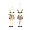 Kleiderbügel Rentier MDF 6x3,8x17cm Gemischt Natur/Grau