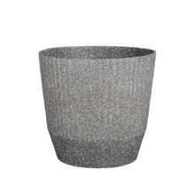 Rio Topf rund grau terrazzo - h33,5xd37cm