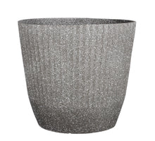 Rio Topf rund grau terrazzo - h40,5xd45cm