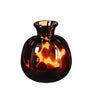Toro Vase aus braunem Glas - H11 x D9,5 cm