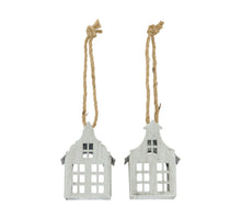 Hanger house metal 8.5x5x12cm Mixed Silver