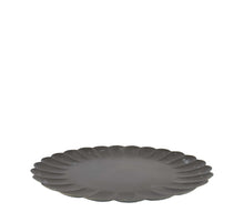 Tablett rund Metall 58x58x3cm Schwarz