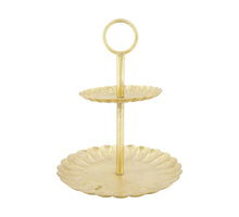 Etagiere metal 28x28x36cm Gold