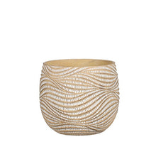 Hendrick Topf rund creme - H19 x D21,5 cm