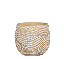Hendrick Topf rund creme - H20 x D23,5 cm