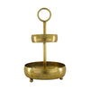 Metall-Etagenregal 22x22x37cm Gold