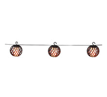Party Lichter Solar schwarz 10 warm weiße Glühbirnen - l210cm