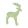 Rentierfigur aus Polyresin, 15 x 4 x 18 cm, Grün