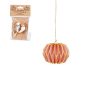 Wabenförmiges Ornament, rosa - H6,5 x D8 cm