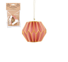 Wabenförmiges Ornament, rosa - H10 x D12 cm