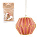 Wabenförmiges Ornament, rosa - H10 x D12 cm