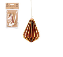 Ornament Tropfen rot - H13,5 x D12 cm