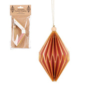 Ornament Zwiebel rosa - H15,5 x D12 cm