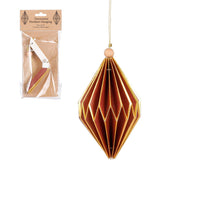 Ornament Zwiebel rot - H15,5 x D12 cm