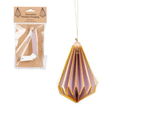 Ornament Tropfen lila - H13,5 x D12 cm