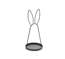 Kaninchentablett aus Metall Ø18x39cm