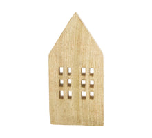 Statue aus Mangoholz, 13x3,5x28cm, Natur.