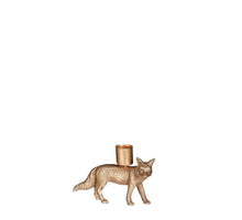 Kerzenhalter Fuchs gold - L11 x B3 x H8,5 cm