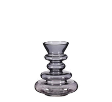 Ivor Vase Glas d.braun - h16xd14cm