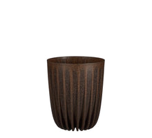 Lungo Topf rund d. braun FSC Mix - h22.5xd19cm