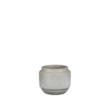 Aveiro Topf rund l.grau - h17xd21cm