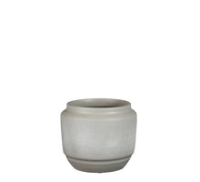 Aveiro Topf rund l.grau - h21xd25cm
