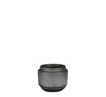 Aveiro Topf rund schwarz - h17xd21cm