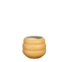 Glen Topf rund ocker - h12xd12cm