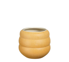 Glen Topf rund ocker - h16xd16cm