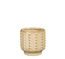 Boaz Topf rund beige - h13,5xd14,5cm