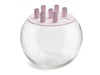 Glaskugel Tulpe Vase Ø20x17cm rosa