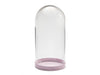 Glasglocke Ø10x20,5cm rosa