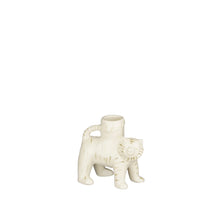 Kerzenhalter Katze l. lila - l9.5xw4.5xh10cm