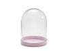 Glasglocke Ø12x15,5cm rosa