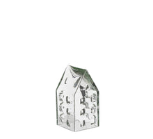 Haus aus recyceltem Glas - L6,5xB6,5xH11,5cm