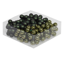 cb. 144 glasballen/draht tannengrün 20 mm