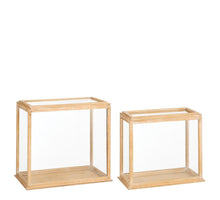 Schrank braun, 2er-Set, FSC 100% - L53 x B30 x H48 cm
