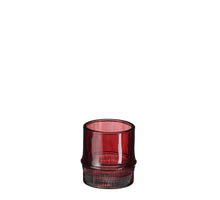 Teelichthalter Pjotr bordeaux - h8xd7,5cm